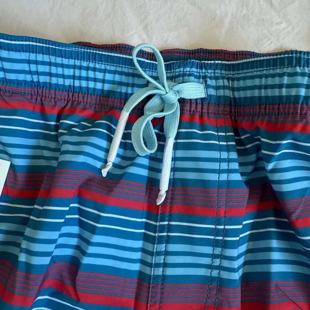 NWT Southern Tide Men's Largo Stripe Swim Trunks Size XL